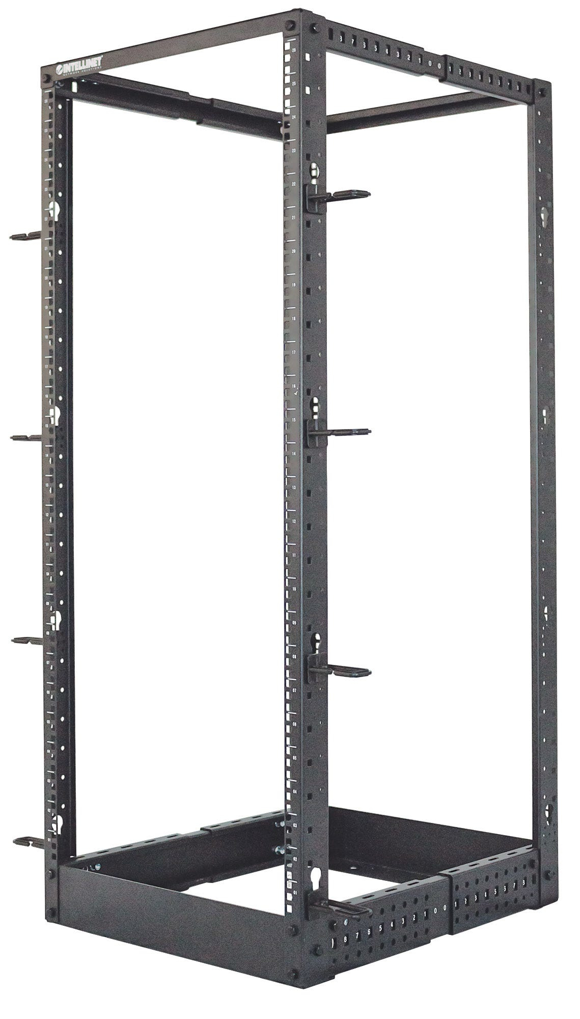 Intellinet 714419 stativ 48U Fritstående reol Sort