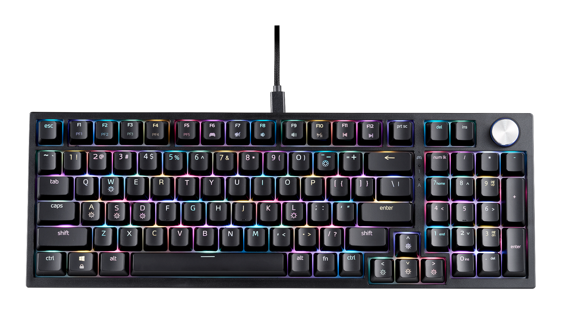 XPG SORCERER tastatur Spil USB QWERTY US engelsk Sort