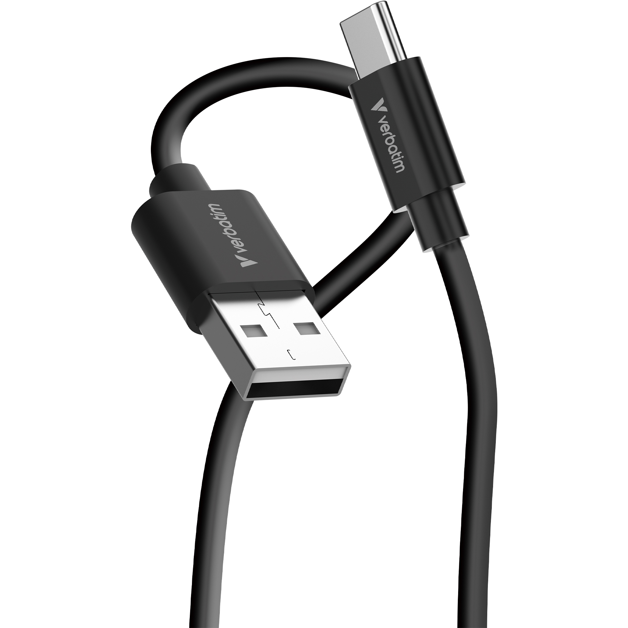 Verbatim 32393 USB-kabel USB 2.0 1 m USB A USB C 0,48 Gbit/sek. 18 W Sort, Hvid