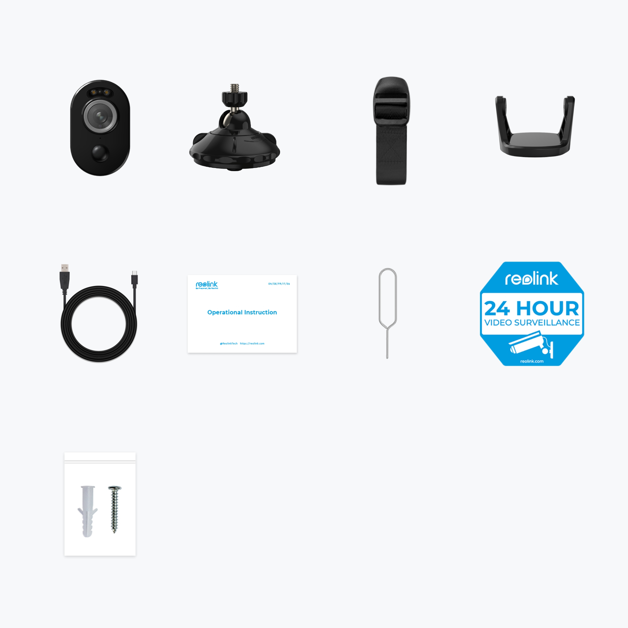 Reolink Argus Series B330-B Kugle (form) IP-sikkerhedskamera Indendørs & udendørs 2880 x 1616 pixel Væg