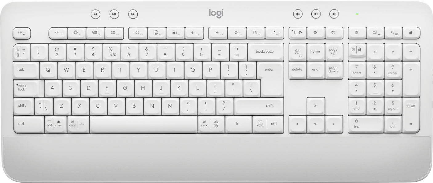 Logitech Signature K650 tastatur Kontor Bluetooth QWERTZ Tjekkisk Hvid