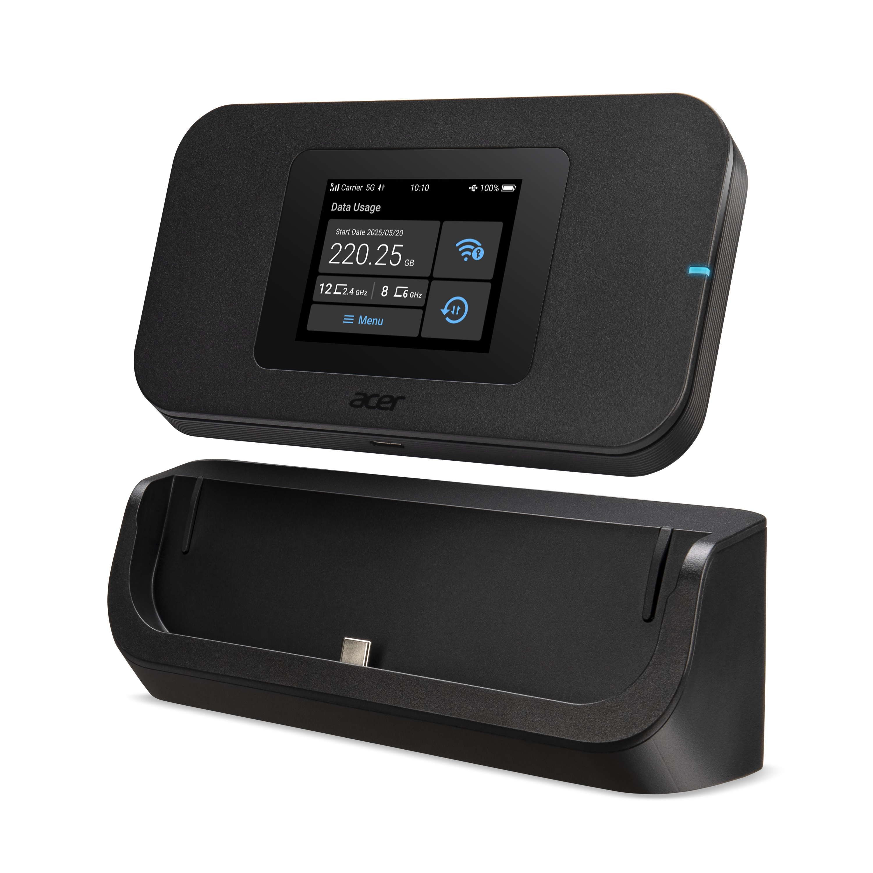 Acer Connect Enduro M4D trådløs router Dual-band (2,4 GHz / 5 GHz) 5G Sort