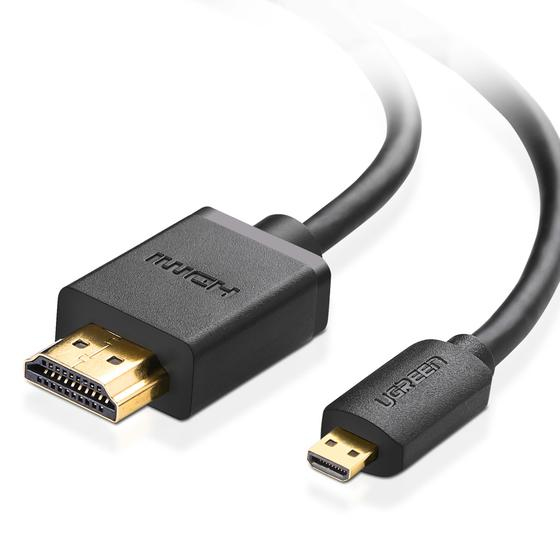 Ugreen 30104 HDMI-kabel 3 m HDMI Type D (Micro) HDMI Type A (Standard) Sort