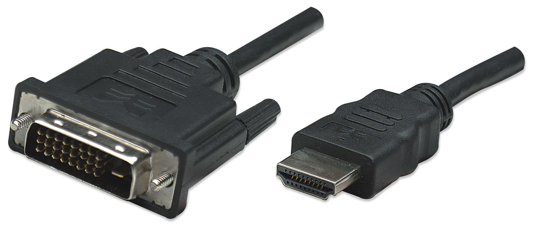 Manhattan 322782 videokabel adapter 1 m HDMI Type A (Standard) DVI-D Sort