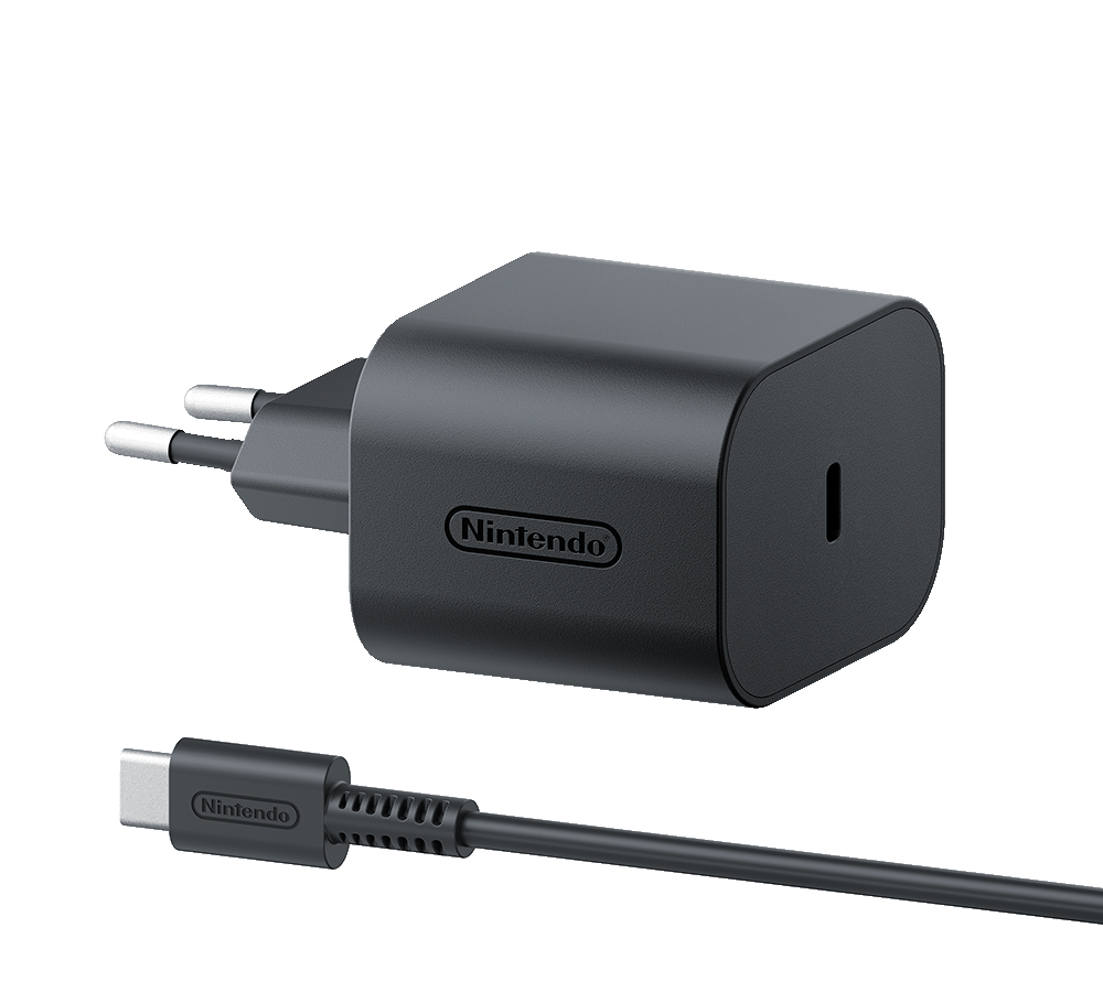 Nintendo 10015096 oplader til mobil enhed Bærbar spillekonsol Sort Vekselstrøm Indendørs