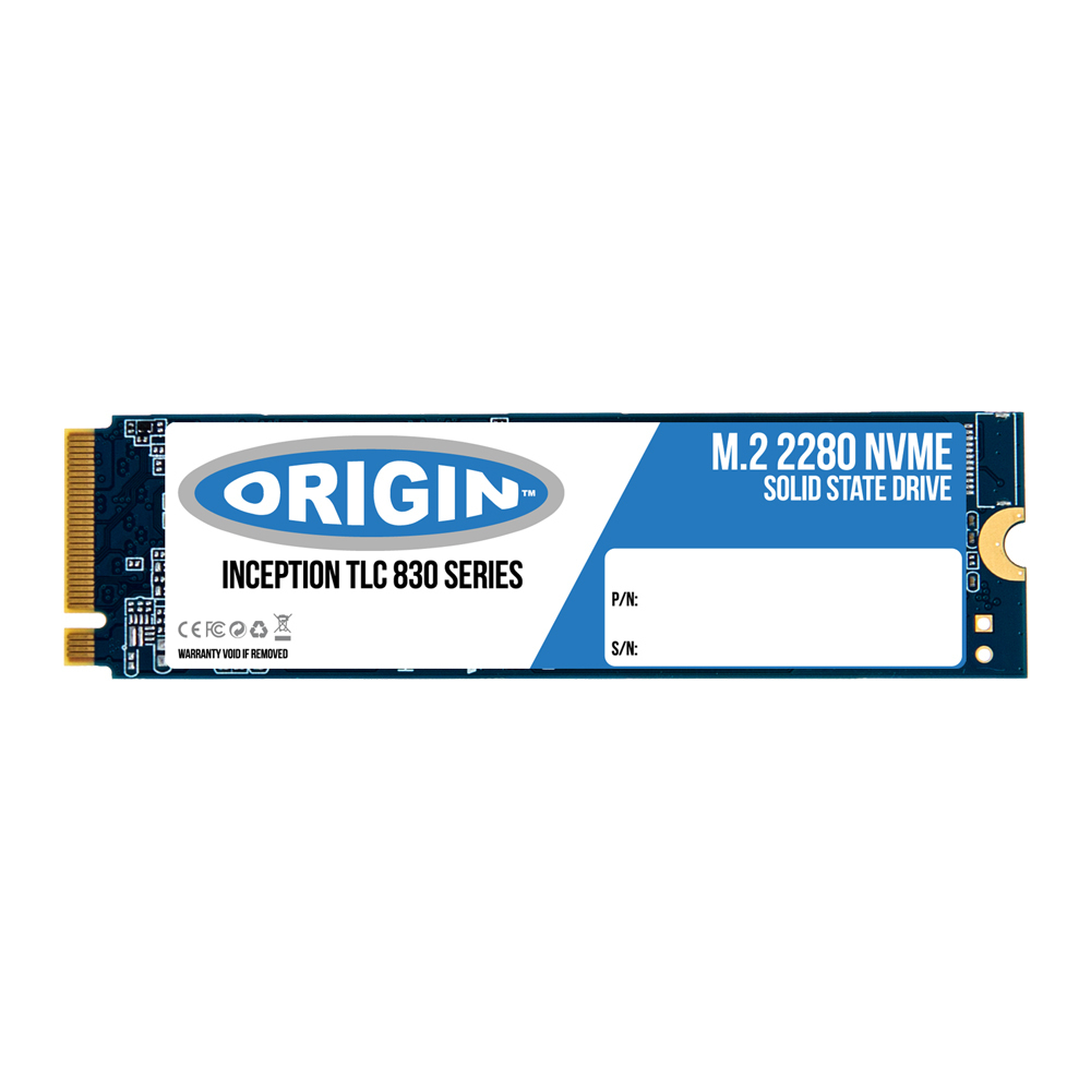 Origin Storage OTLC1TB3DNVMEM.2/80 intern solid state drev 1 TB M.2 PCI Express 3.0 NVMe 3D TLC