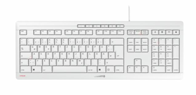 CHERRY JK-8500HU-0 tastatur Hjemme/kontor USB QWERTZ Ungarsk Lys grå