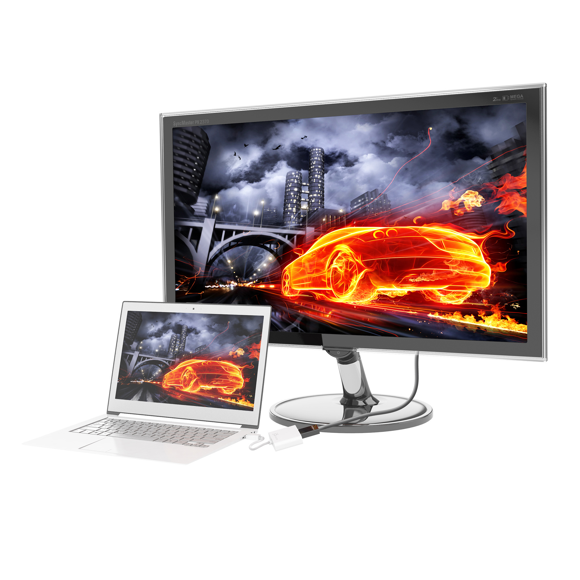 j5create JDA154-N DisplayPort™ til HDMI™-adapter