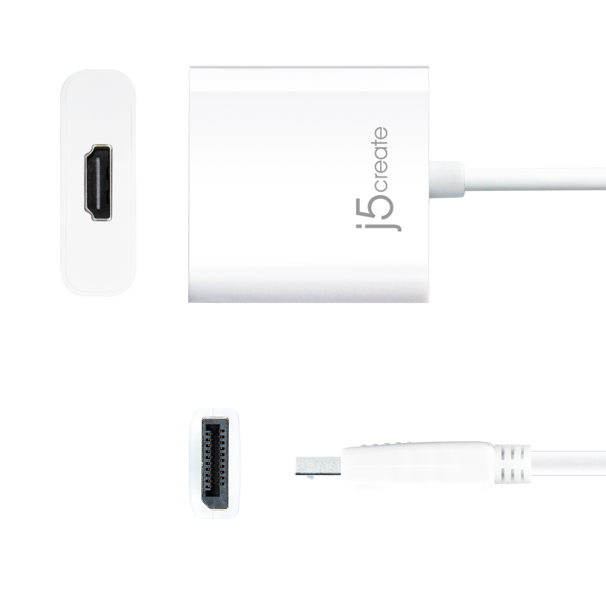 j5create JDA154-N DisplayPort™ til HDMI™-adapter