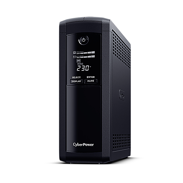 CyberPower VP1600EILCD UPS-enhed Interaktivt indgangsstik 1,6 kVA 960 W 8 AC stikkontakt(er)