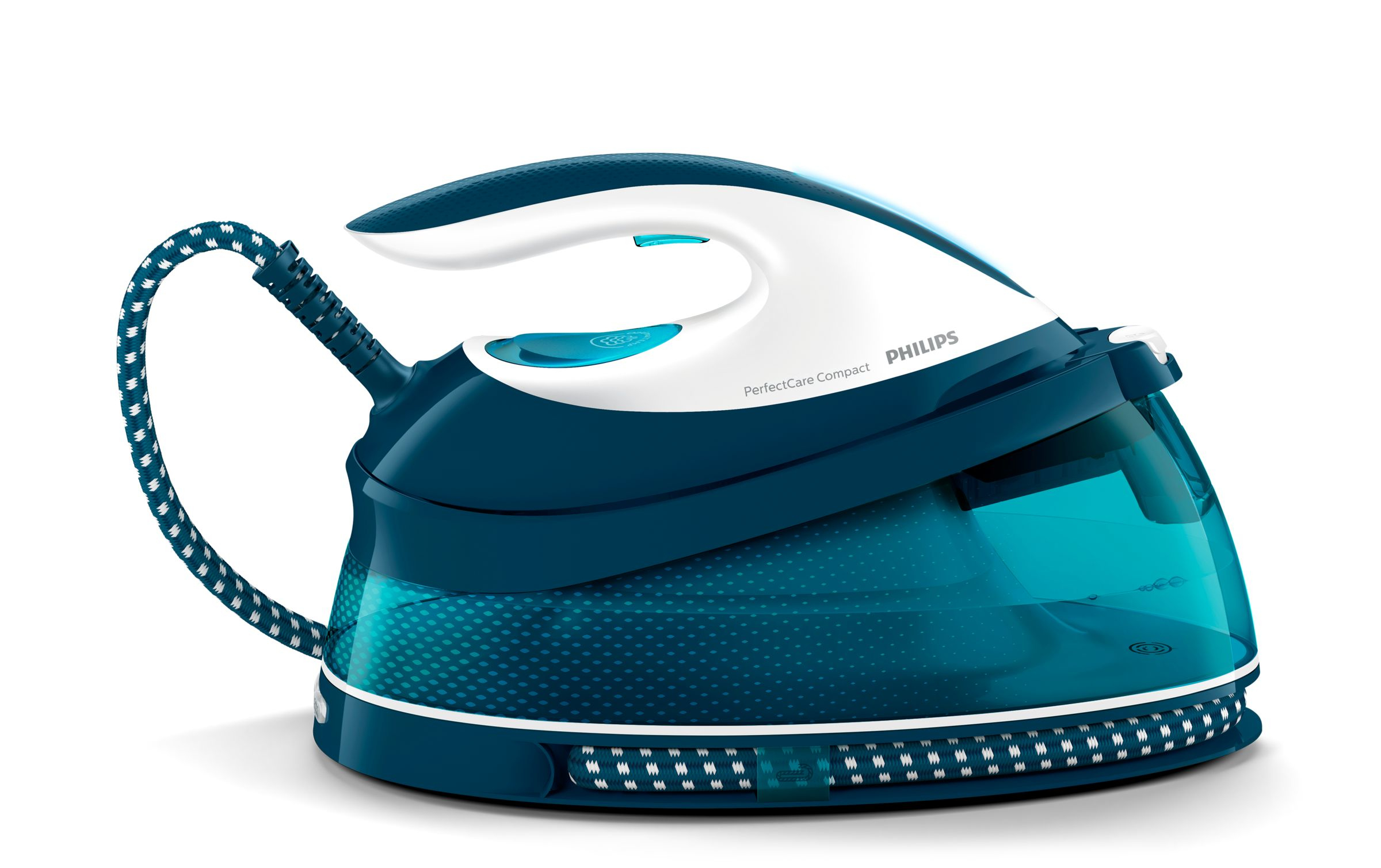 Philips GC7844/20 Dampstrygning station 2400 W 1,5 L DampGlid strygesål Turkisfarve, Hvid