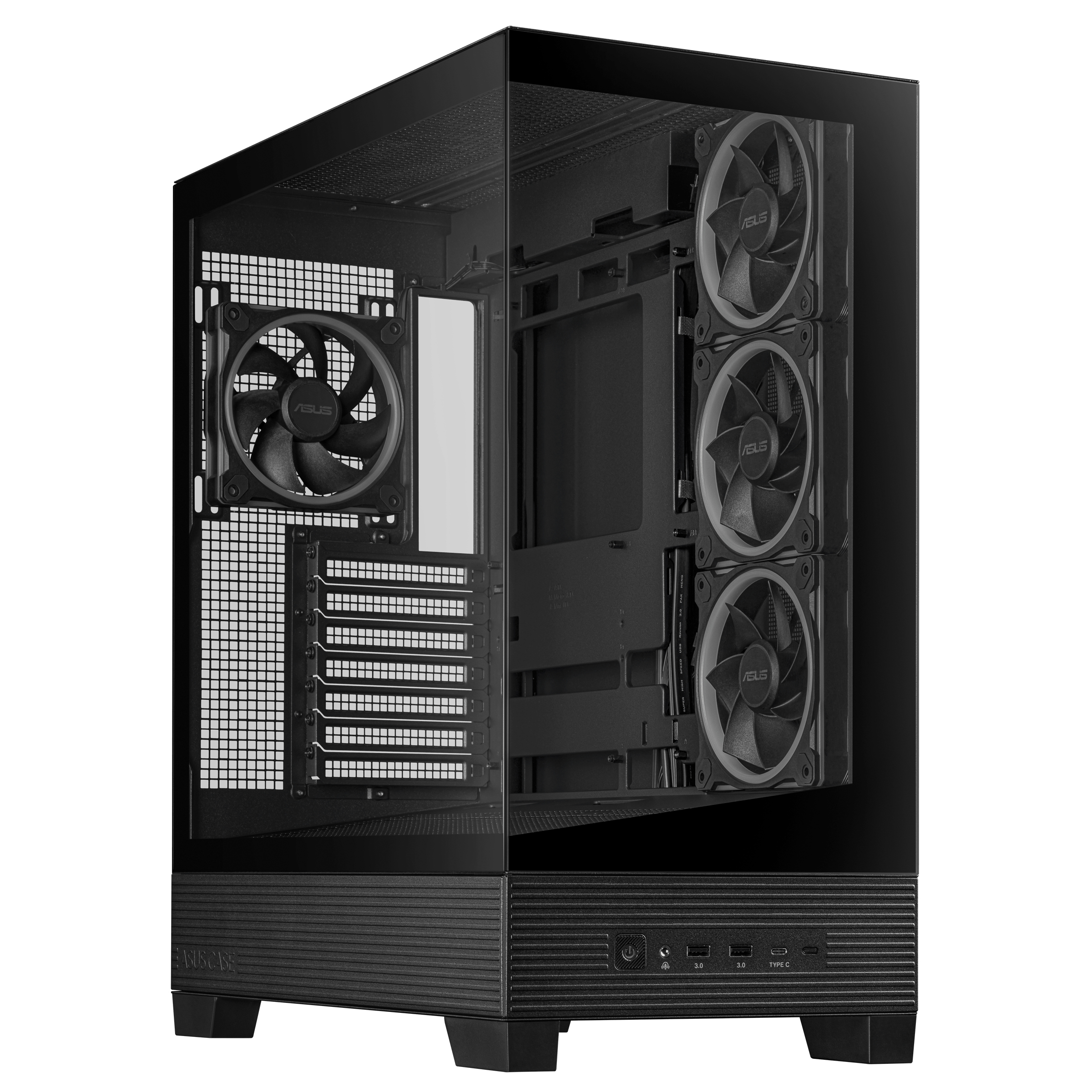 ASUS A31 Plus TG ARGB BLACK Midi Tower Sort