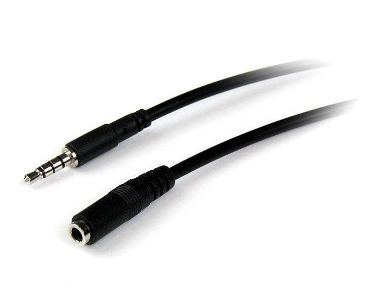 StarTech.com 1m 3.5mm/3.5mm lydkabel Sort