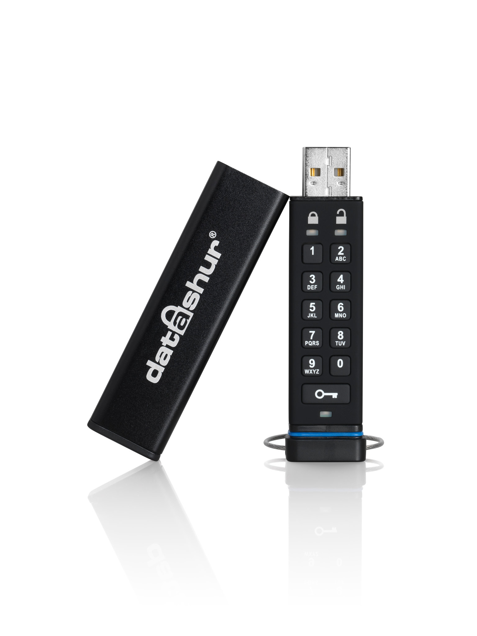 iStorage datAshur USB-nøgle 8 GB USB Type-A 2.0 Sort