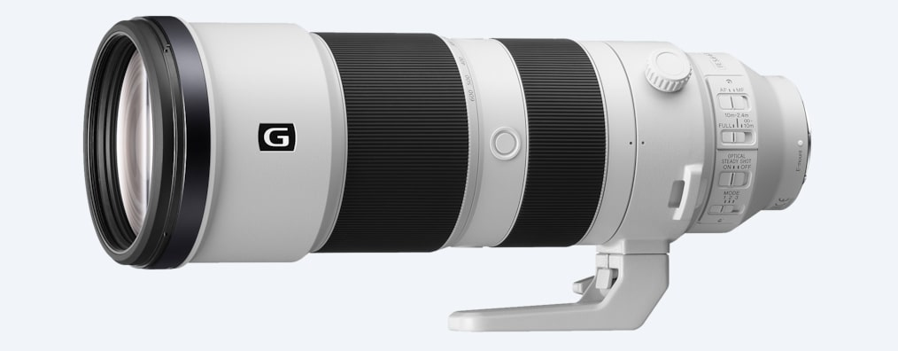 Sony FE 200–600 MM F5.6–6.3 G OSS MILC Telefoto zoomobjektiv Hvid