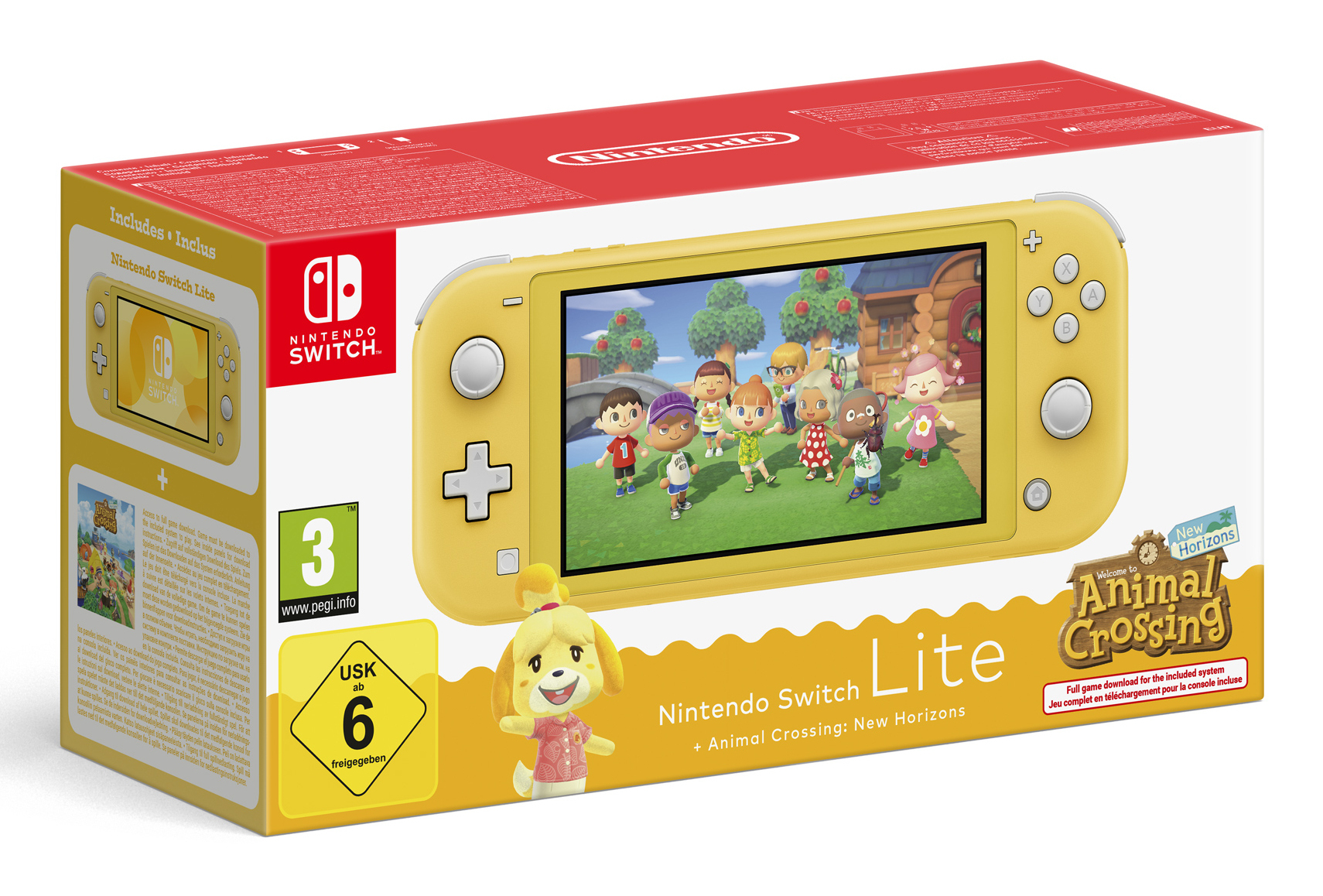 Nintendo Switch Lite Animal Crossing bærbar spilkonsol 14 cm (5.5") 32 GB Berøringsskærm Wi-Fi Gul