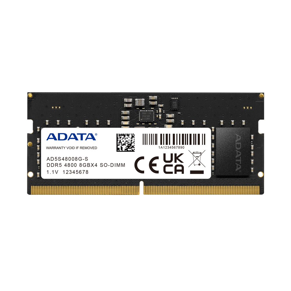 ADATA Premier hukommelsesmodul 8 GB 1 x 8 GB DDR5 262-pin SO-DIMM Fejlkorrigerende kode