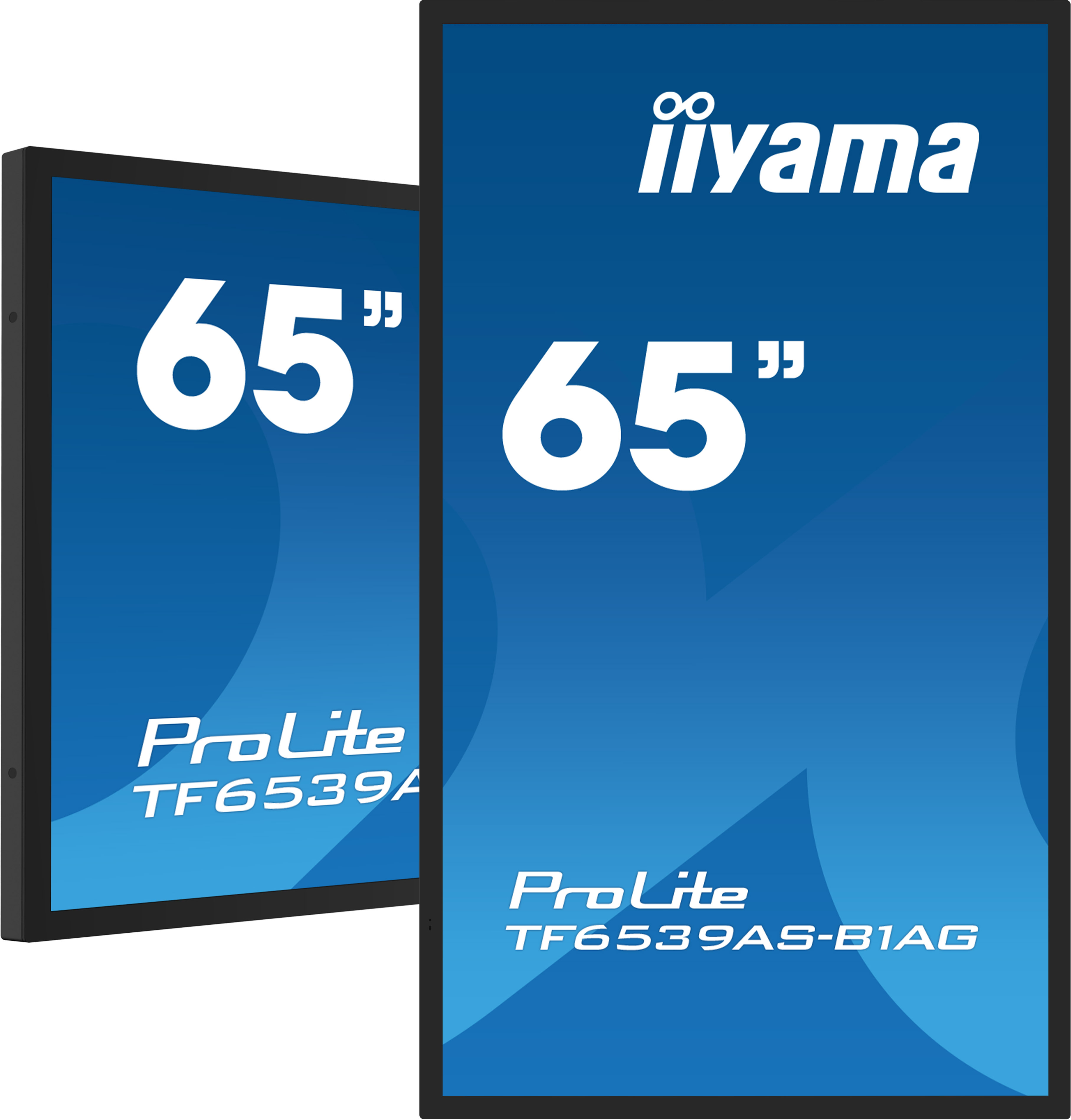 iiyama TF6539AS-B1AG skilte display Digital fladpaneldisplay 163,8 cm (64.5") LED 500 cd/m² 4K Ultra HD Sort Berøringsskærm Indbygget processer Android 24/7