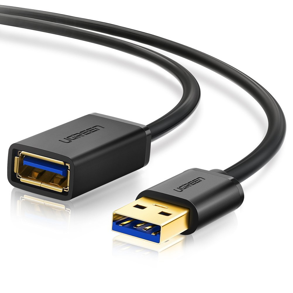 Ugreen 10368 USB-kabel USB 3.2 Gen 1 (3.1 Gen 1) 1 m USB A Sort
