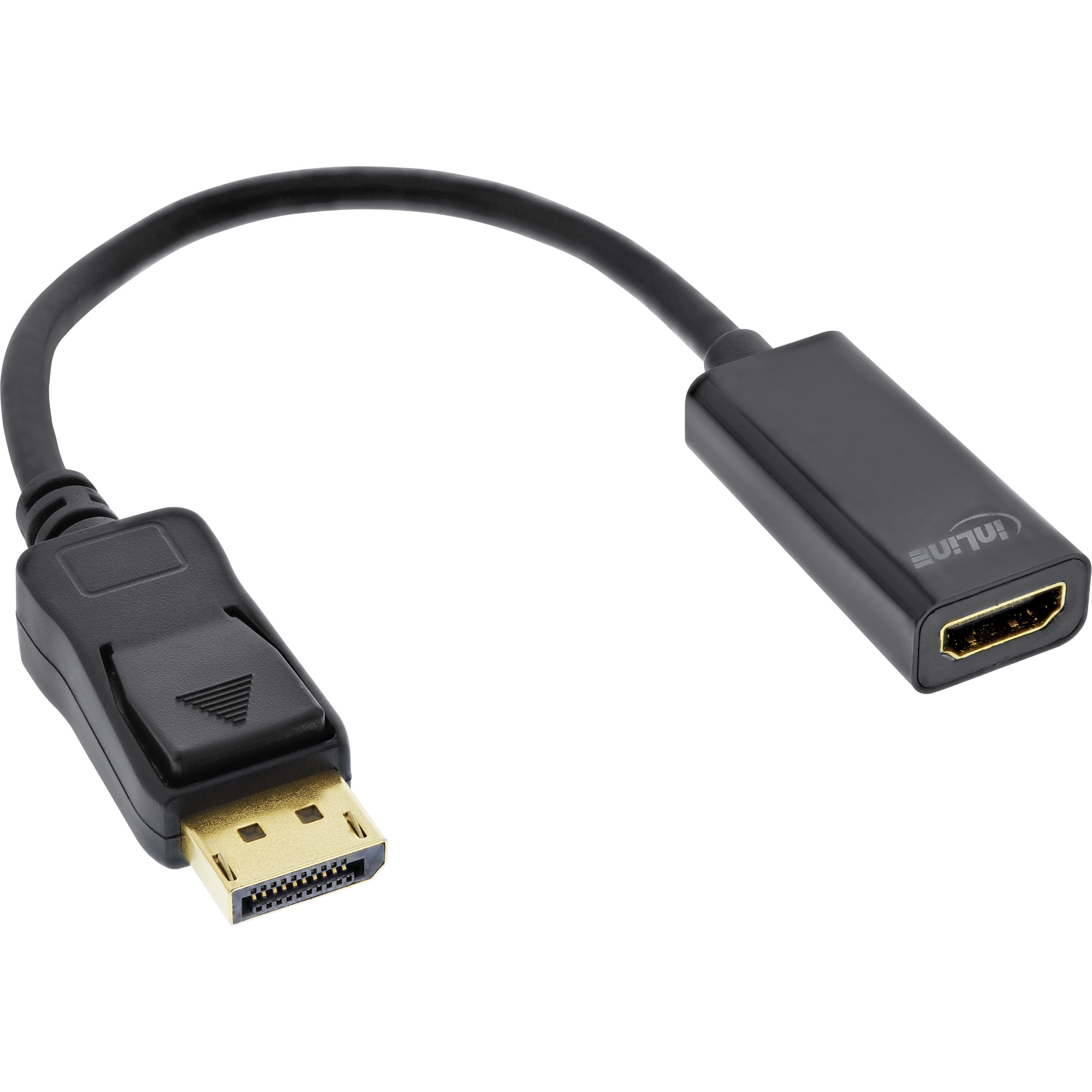 InLine 17198C videokabel adapter 0,15 m DisplayPort HDMI Type A (Standard) Sort