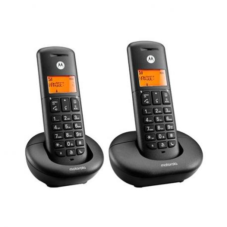 Motorola E202 Duo DECT telefon Sort