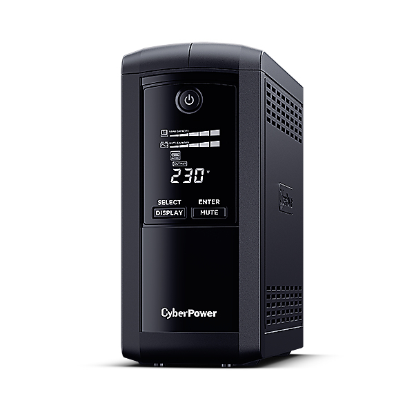 CyberPower VP700EILCD UPS-enhed Interaktivt indgangsstik 0,7 kVA 390 W 6 AC stikkontakt(er)