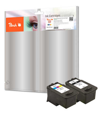 Peach 0F319169 blækpatron 2 stk Sort, Blå, Magenta, Gul