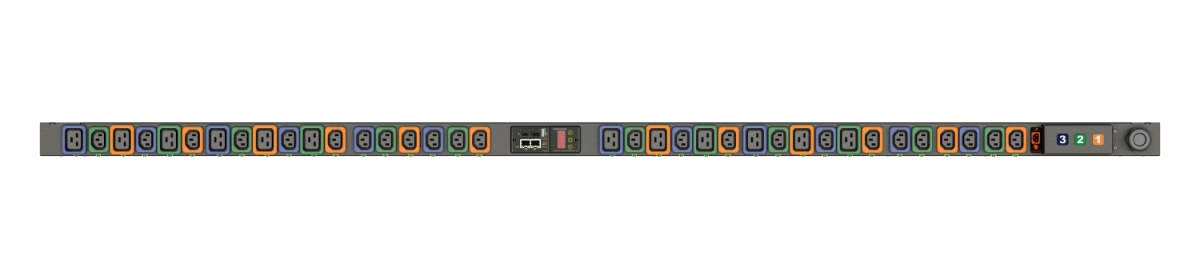 Vertiv Geist MGU3EGB0-36PNB3-2PS56B2A10-S-A-RC strømforsyningsenhed (PDU) 36 AC stikkontakt(er) 0U Sort