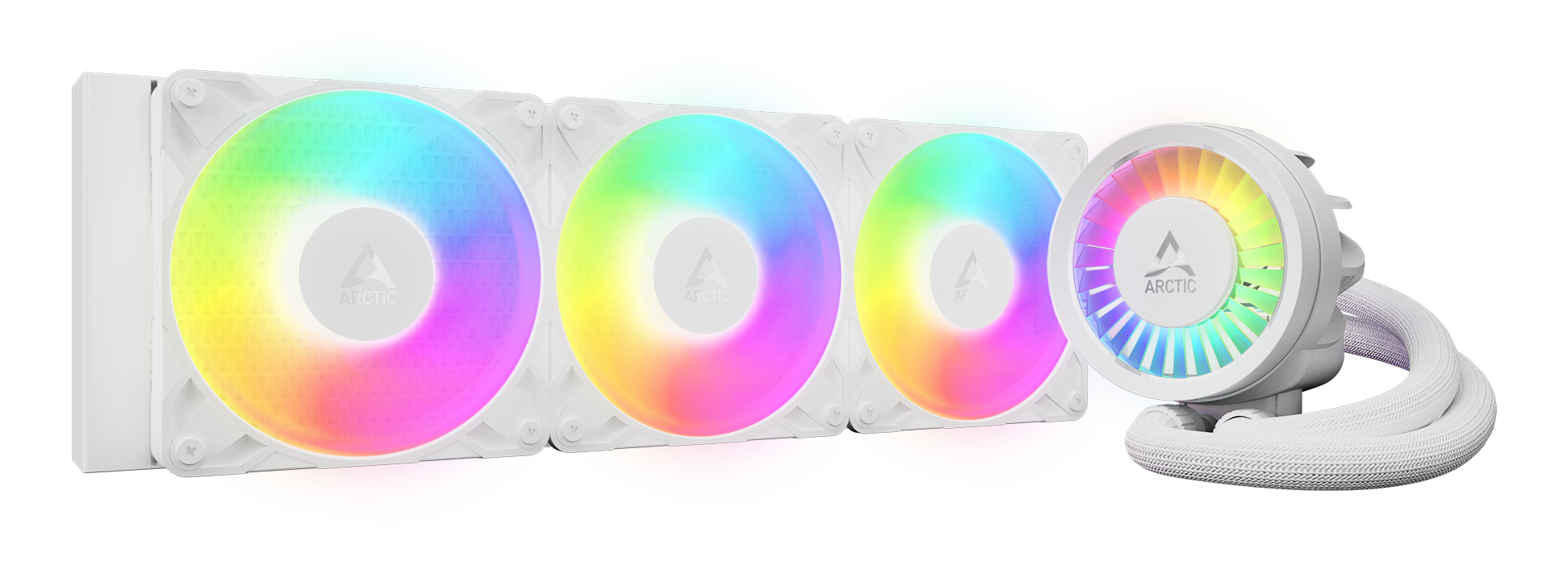 ARCTIC Liquid Freezer III Pro 360 A-RGB (White) Processor Væskekølingssæt 12 cm Hvid 1 stk