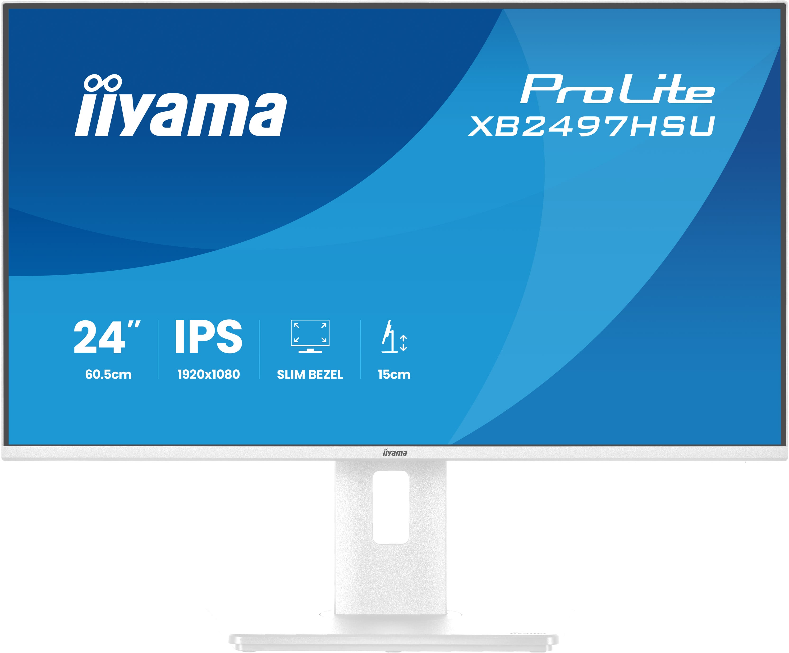 iiyama ProLite XB2497HSU-W1 computerskærm 60,5 cm (23.8") 1920 x 1080 pixel Fuld HD LED Hvid