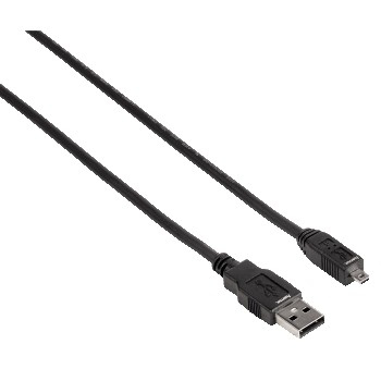 Hama USB 2.0 Cable, 1.8m USB-kabel 1,8 m USB A Sort