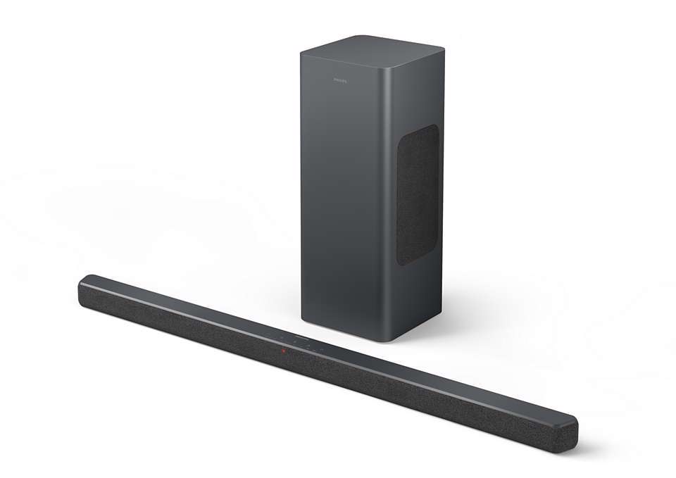 Philips TAB6309/10 SoundBar højttaler Grå 2.1 kanaler 160 W