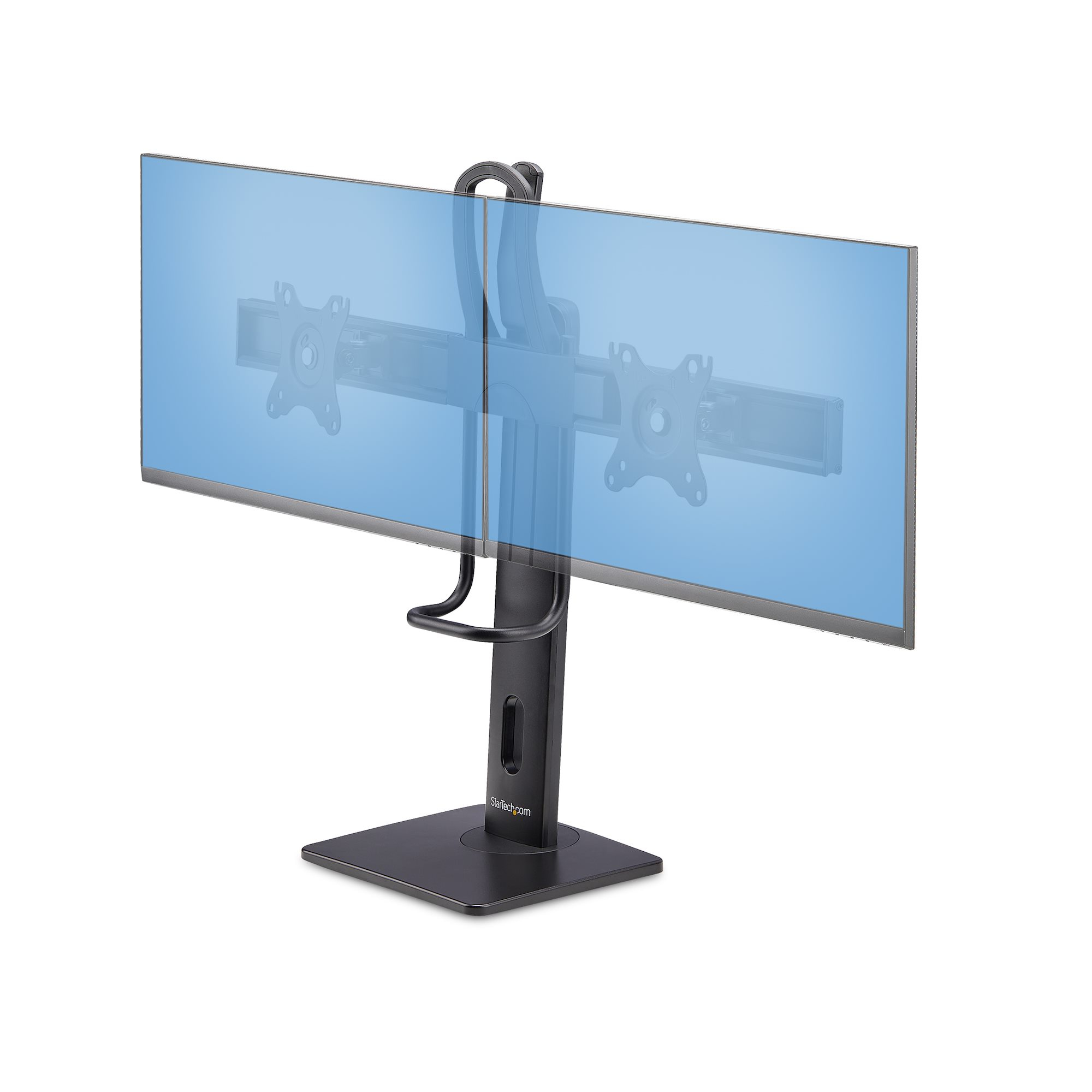 StarTech.com 2MC1S-MONITOR-STAND skærmbeslag og -stativer 68,6 cm (27") Skrivebord Sort