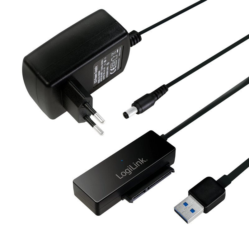 LogiLink AU0050 drev dockingstation USB 3.2 Gen 1 (3.1 Gen 1) Type-A Sort