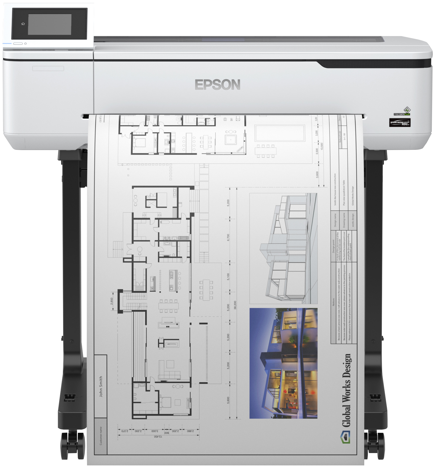 Epson SureColor SC-T3100 storformat printer Wi-Fi Inkjet Farve 2400 x 1200 dpi A1 (594 x 841 mm) Ethernet LAN