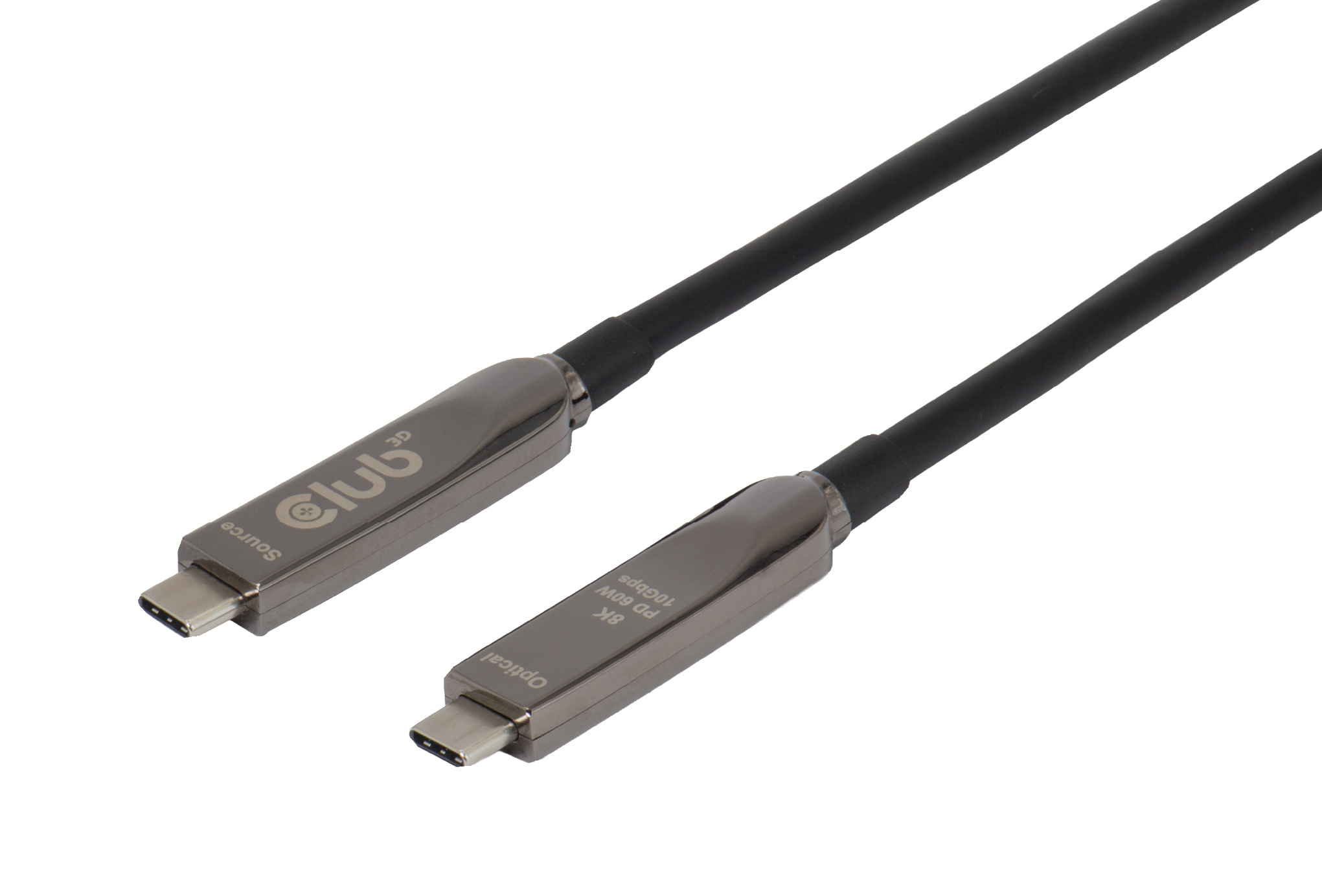 CLUB3D CAC-2580 USB-kabel 15 m USB C Sort