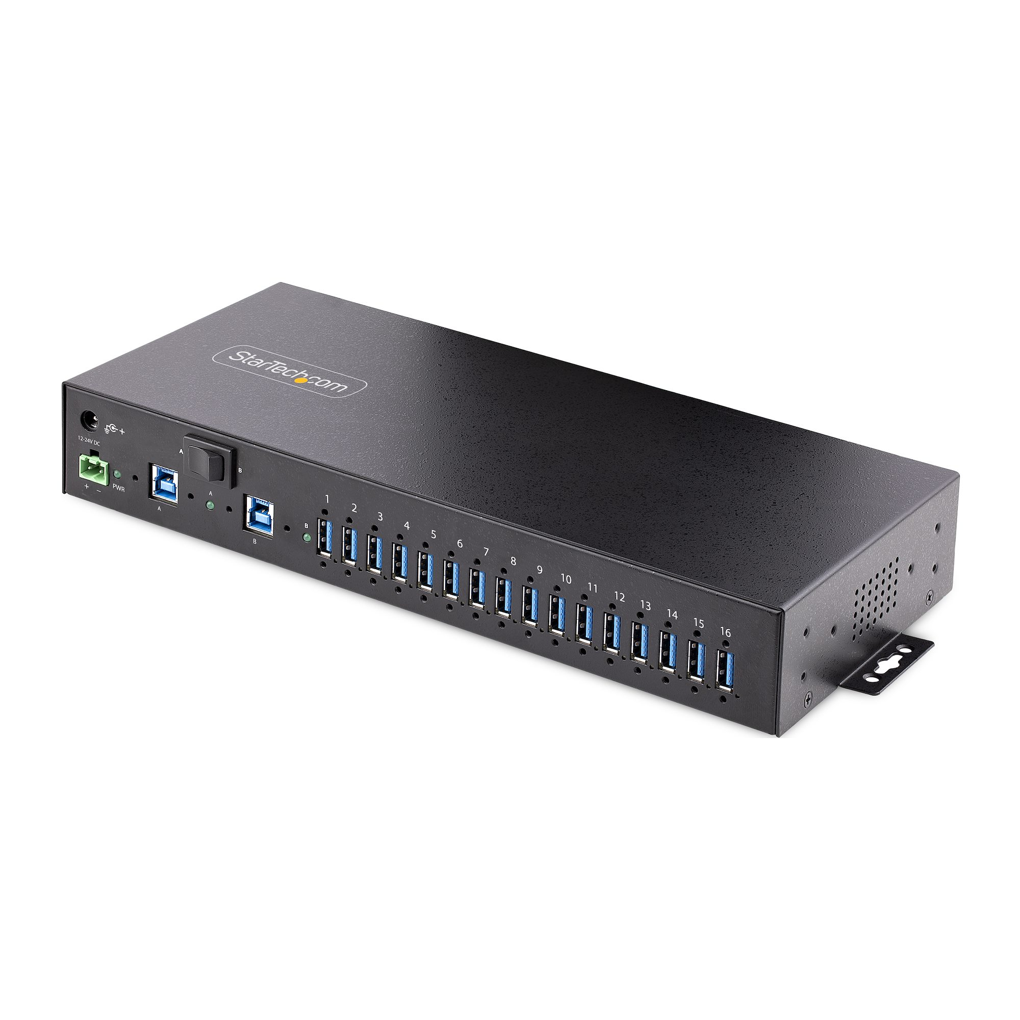 StarTech.com 5G16AINDS-USB-A-HUB interface hub USB 3.2 Gen 1 (3.1 Gen 1) Type-B 5000 Mbit/s Sort