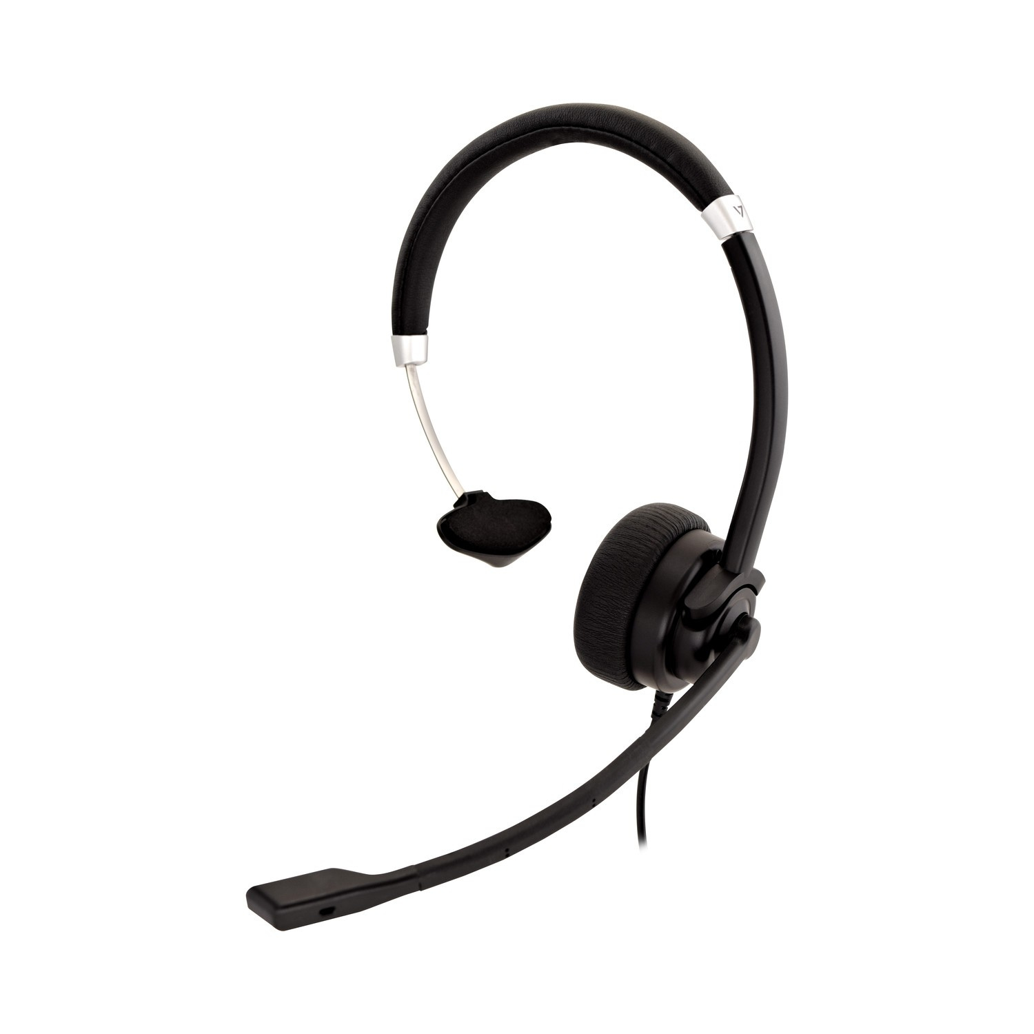 V7 HU411 hovedtelefoner/headset Ledningsført Kontor/Callcenter Sort