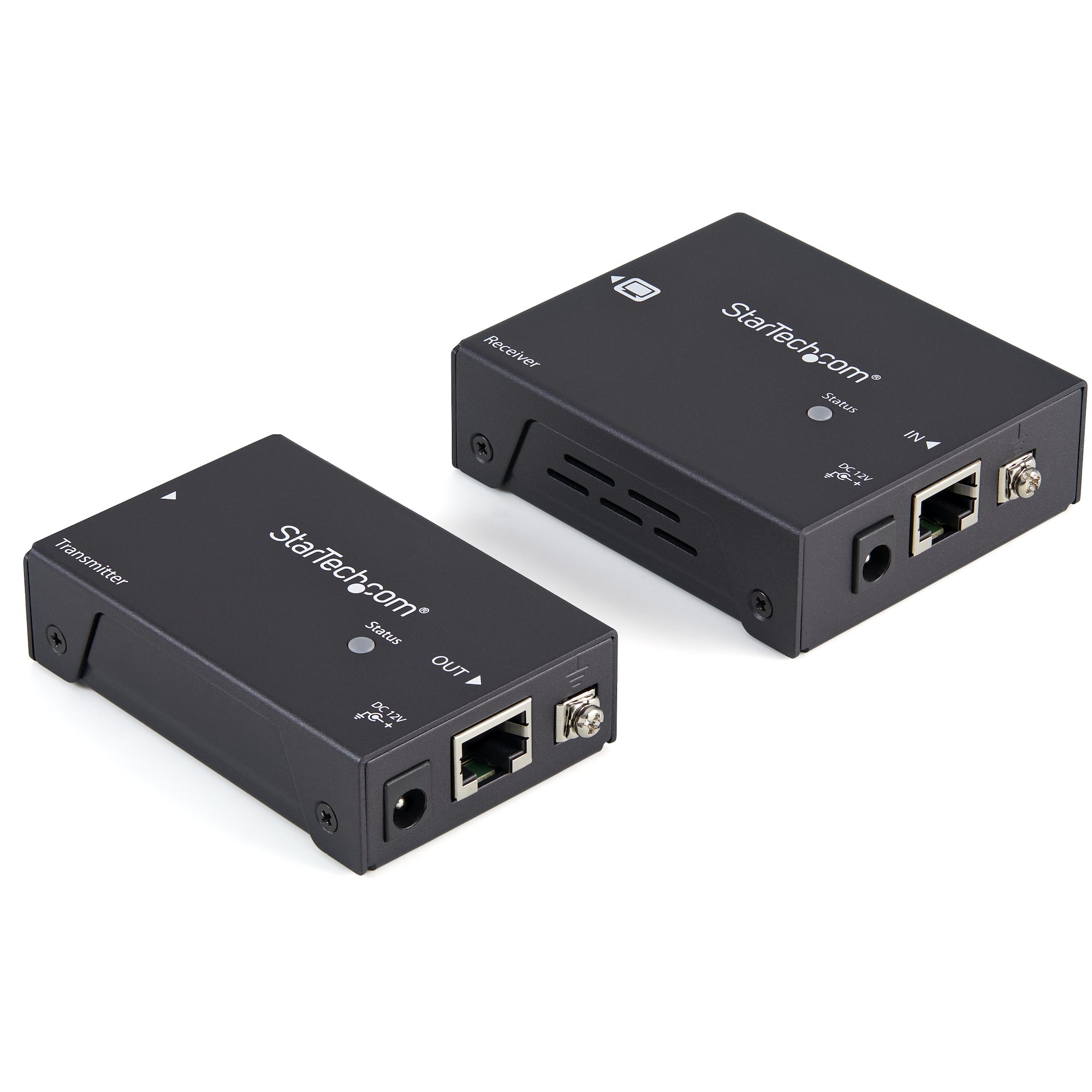 StarTech.com ST121HDBTPW AV forlænger AV sender & modtager Sort