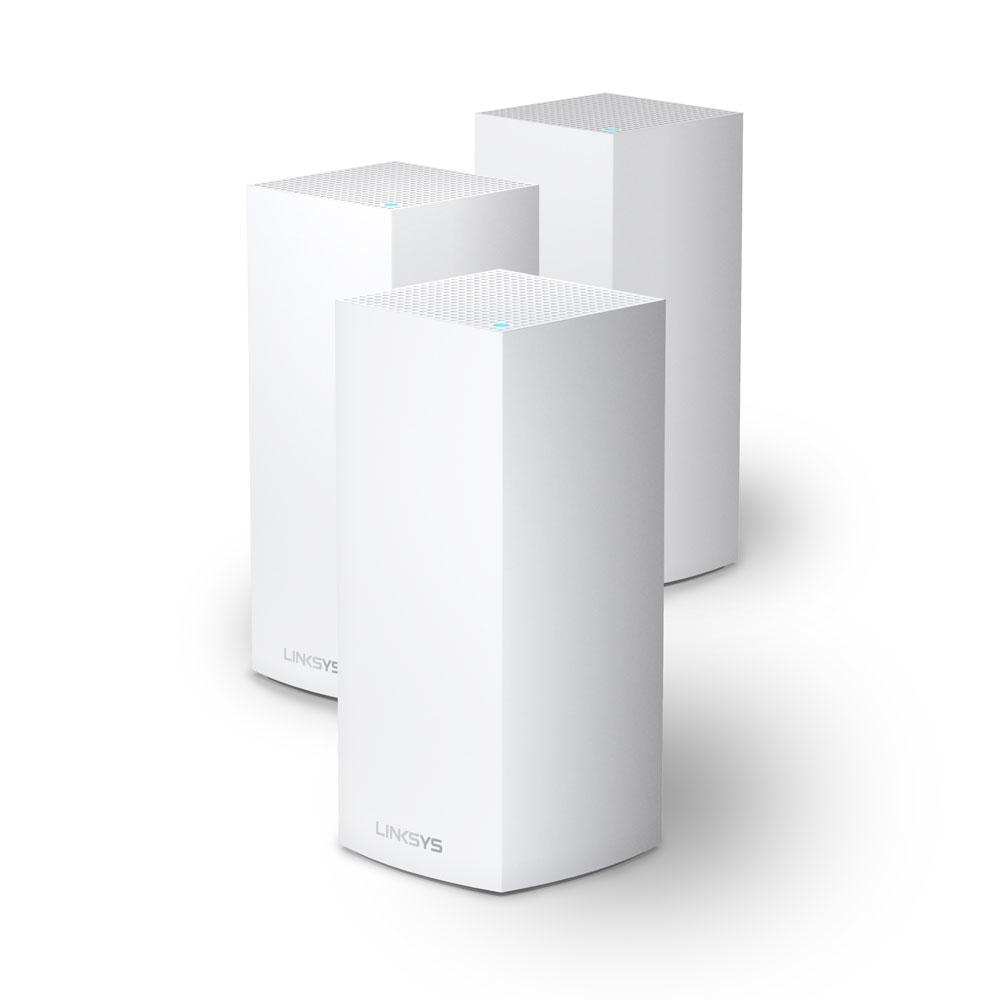 Linksys Velop Intelligent Mesh WiFi 6 (AX4200)-system til hele hjemmet, Tri-Band, 3-pak