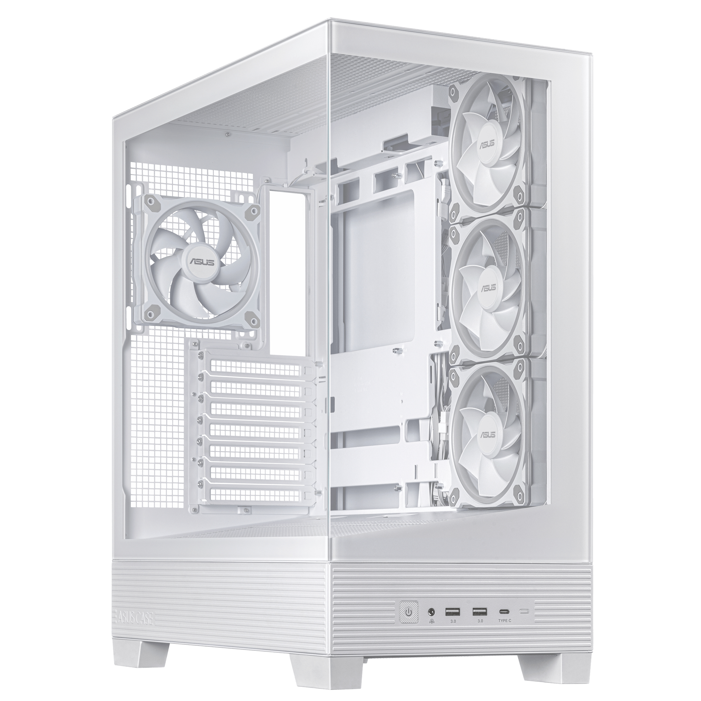 ASUS A31 Plus TG ARGB WHITE Midi Tower Hvid