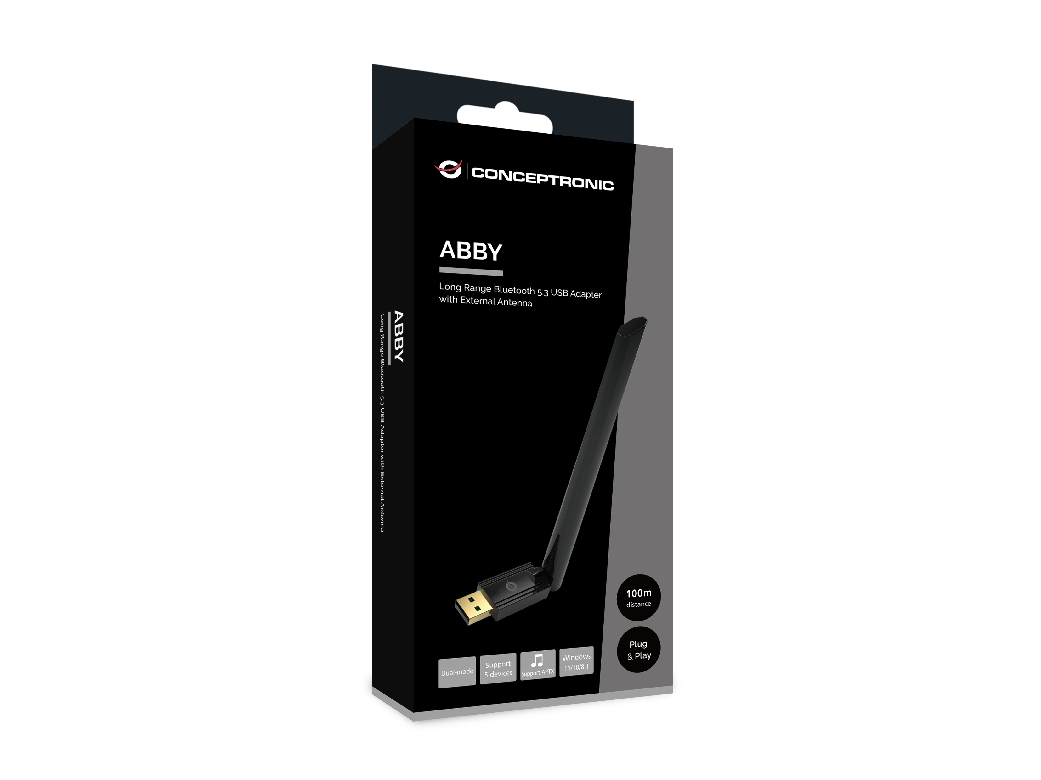 Conceptronic ABBY17B netværkskort Intern Bluetooth 3 Mbit/s