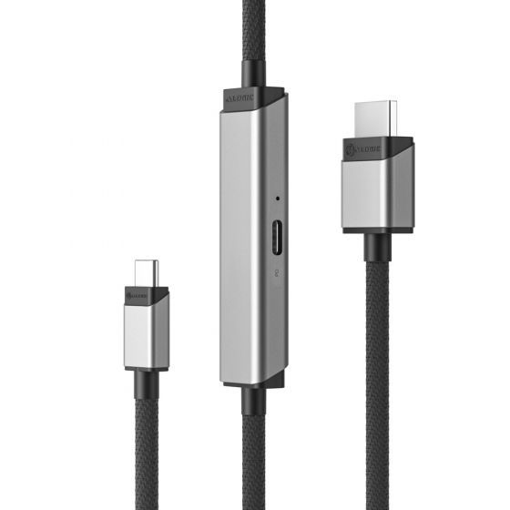 ALOGIC ULCHDPD02-SGR videokabel adapter 2 m USB Type-C HDMI Sort, Grå