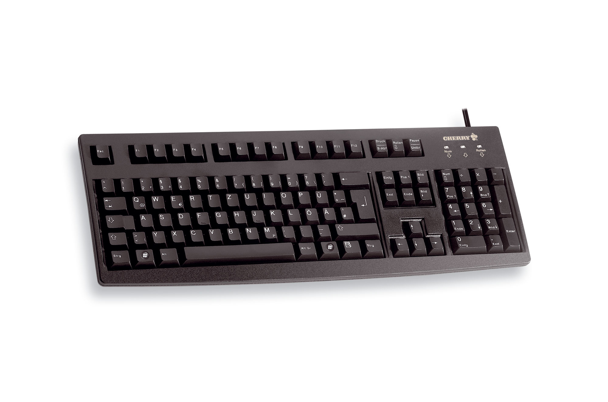 CHERRY G83-6105 tastatur Universel USB QWERTZ Tysk Sort