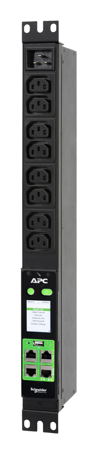 APC EPDU2016M strømforsyningsenhed (PDU) 8 AC stikkontakt(er) 1U Sort