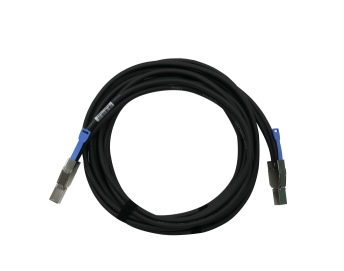 QNAP CAB-SAS30M-8644 Serial Attached SCSI (SAS)-kabel 3 m Sort, Metallic