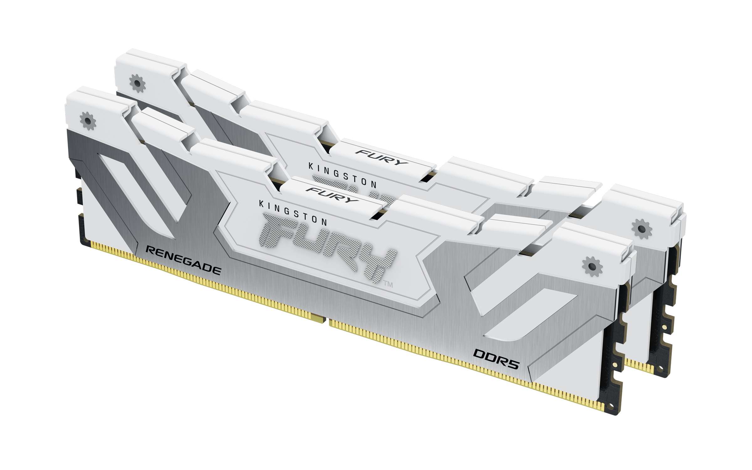 Kingston Technology FURY 48 GB 8400 MT/s DDR5 CL40 CUDIMM (sæt med 2) Renegade, hvid XMP