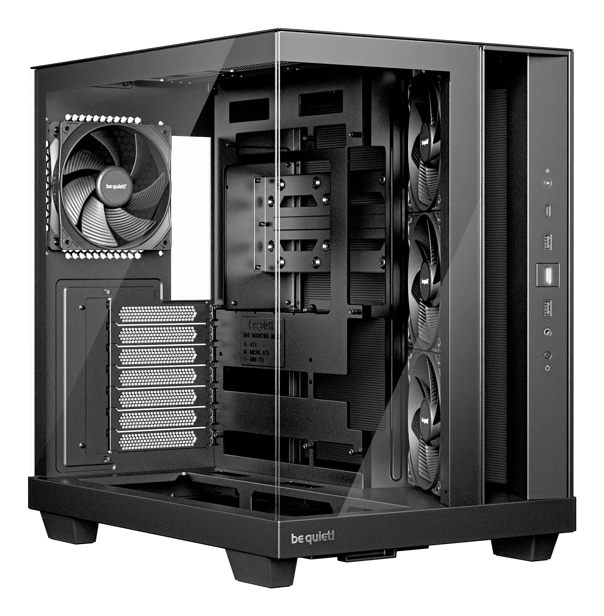 be quiet! Light Base 500 Midi Tower Sort