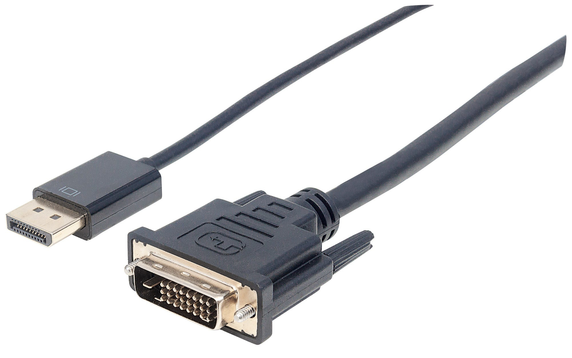 Manhattan 152136 videokabel adapter 3 m DisplayPort DVI-D Sort