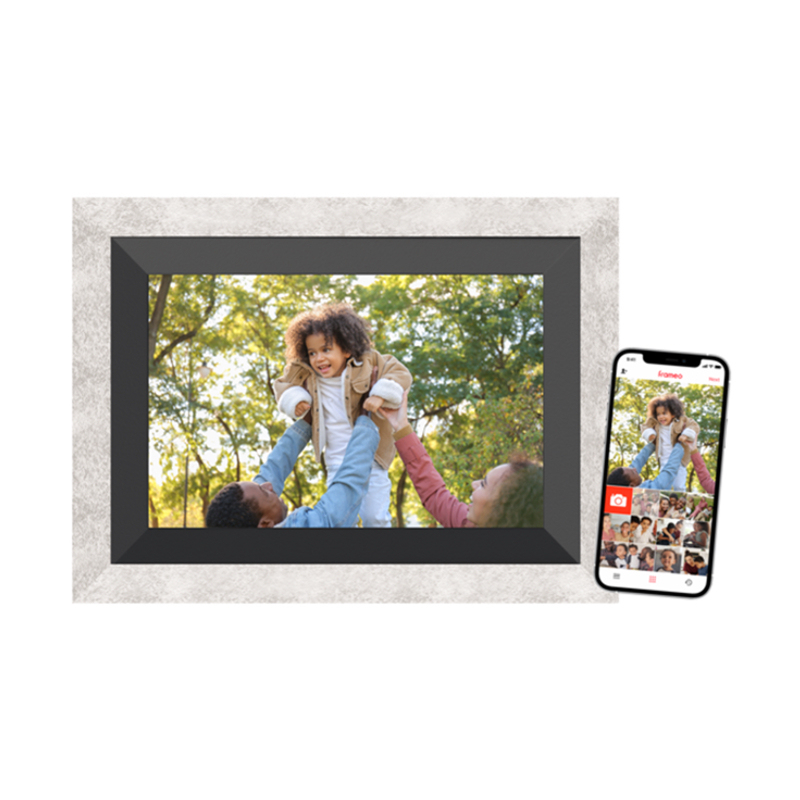 Braun DigiFrame 10B digital fotoramme Sort, Grå 25,6 cm (10.1") Berøringsskærm Wi-Fi